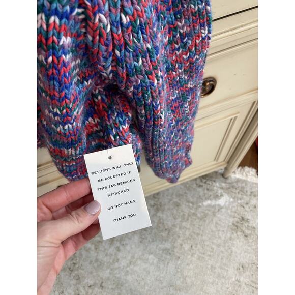 For Love & Lemons Sydney Crop Knit Sweater in Sapphire Size 2X Plus Size‎ NWT - Picture 5 of 10